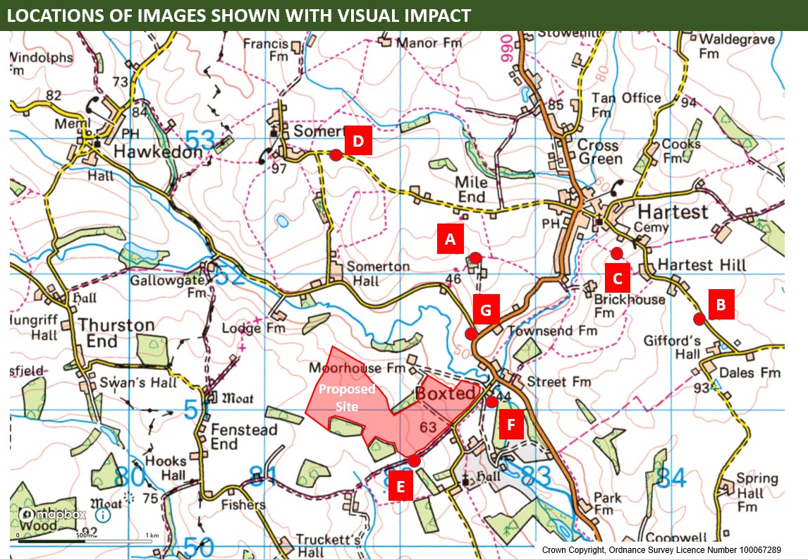 Map of visual impact